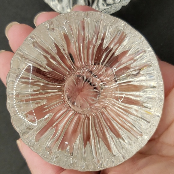 Iittala Scandinavian MCM Glass Candleholder Pair - Picture 6 of 6